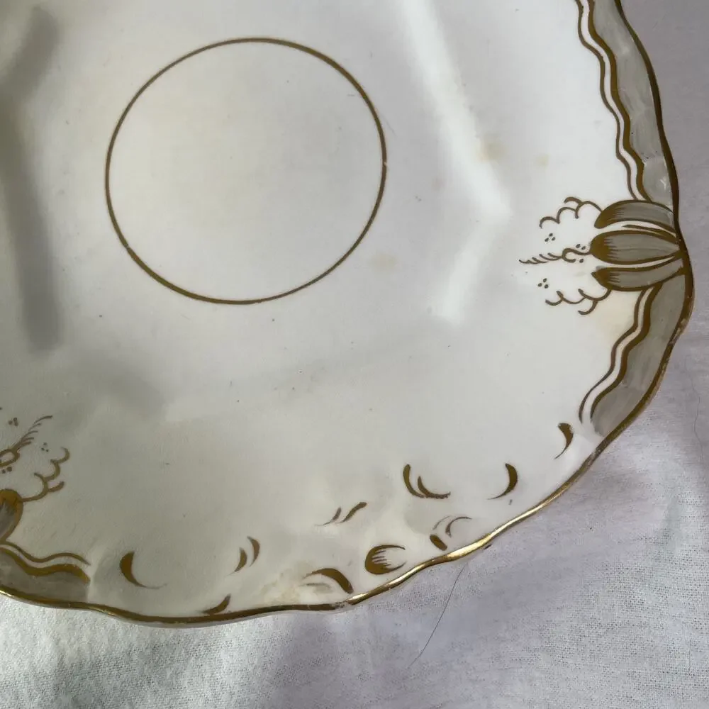 Antique Carl Tielsch Altwasser Germany Iridescent Side Plate #3/299